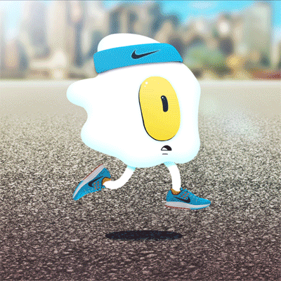 get out here runny egg GIF by Nike Running