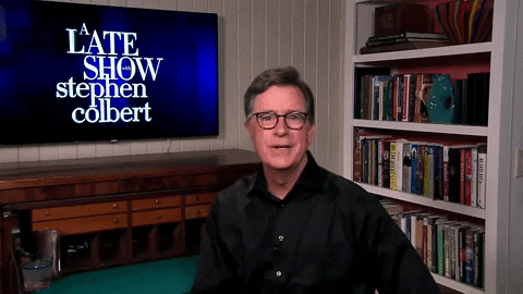 Stephen Colbert Point GIF by The Late Show With Stephen Colbert