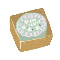 Happy Cake Sticker