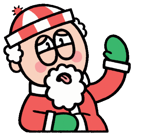 Christmas Santa Sticker by T. L. McBeth
