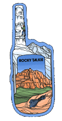 rockytalkies radio adventure mountain climbing Sticker