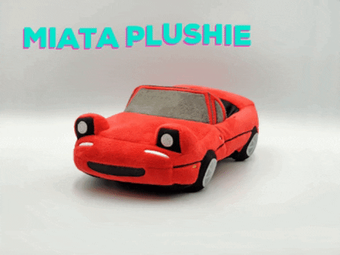 Autoplush giphygifmaker toy plush miata GIF