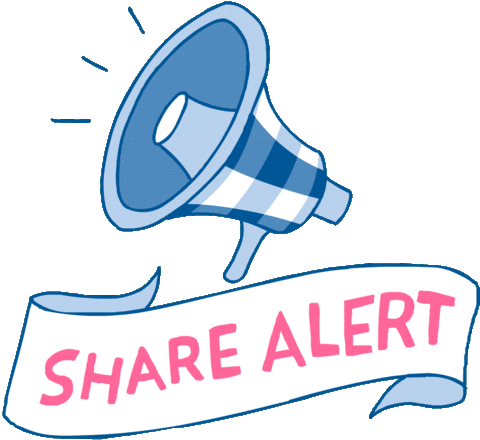 Pink Megaphone Sticker by Bath & Body Works