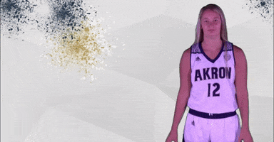 University Of Akron 3Pointer GIF by Akron Zips