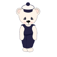 Cartoon Bear Yes Sticker