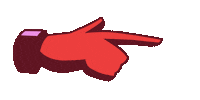 Hand Pointing Sticker