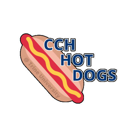Hot Dogs Cch Sticker by Trine University Admission