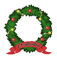 New Year Christmas Sticker