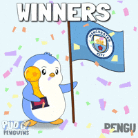 Manchester City Win GIF by Pudgy Penguins