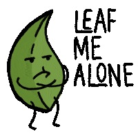 Sad Leaf Sticker by Kochstrasse™ .agency