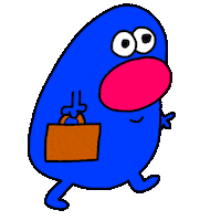 On My Way Travel Sticker by Jon Burgerman