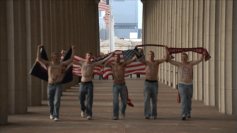 Celebrate American Flag GIF by U.S. Soccer Federation