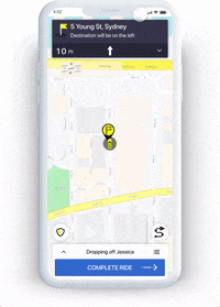 ridefair maps rating drivers rideshare GIF