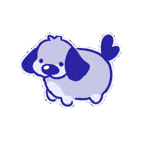 Fat Dog Puppy Sticker