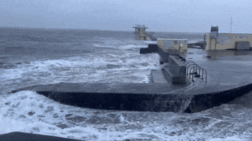 'Pretty Wild' Sea at Galway as Storm Fergus Hits Ireland