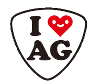 showshowmomAG airguitar エアギタ makeairnotwar agwc Sticker