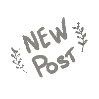 New Post Leaves Sticker