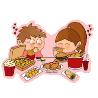 Hungry Food Sticker