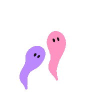 shaihendrix love ghost spooky cuties Sticker