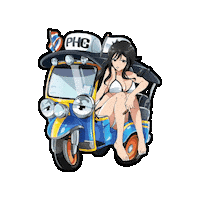 Anime Girl Phc Sticker