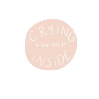 emilyhealey-martin art sad illustration crying Sticker