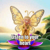 Listen To Your Heart Guidance GIF by BuddhaFlyJourney