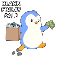 Add To Cart Black Friday Sticker by Pudgy Penguins