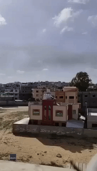 Video Shows Gaza Building Destroyed in Direct Hit After 'Roof Knock' Warning