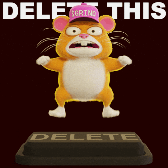 Delete Too Much GIF by Grind
