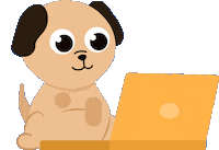 _thamirissoares dog work cachorro estudar Sticker