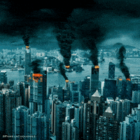 City Burning GIF