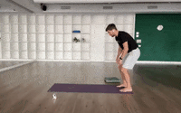 Yoga Pose Back Pain GIF by YOGABODY
