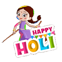 Holi Happyholi Sticker by Chhota Bheem
