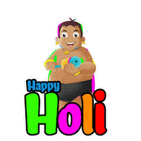 Happy Holi Sticker by Chhota Bheem