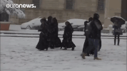 snow rome GIF by euronews