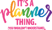 rainbow planner Sticker by Krissyanne Designs