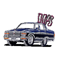 Classic Car Animation Sticker