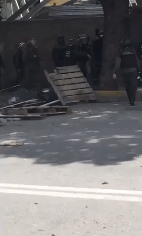 Violence Breaks Out Between Police, Protesters During Anti-Maduro General Strike