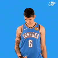 Oklahoma City Phone GIF by OKC Thunder