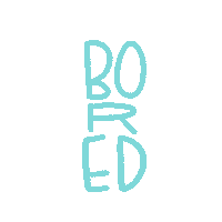 Bored Sticker