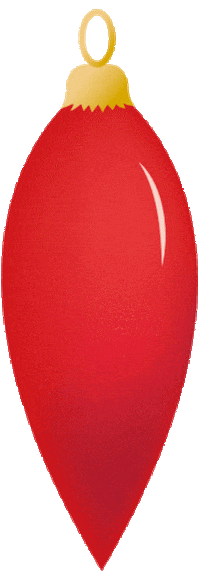 aadal_design christmas red decorations ornaments Sticker