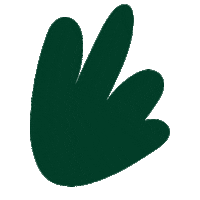 apolondon green leaf shape bush Sticker
