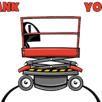 Thank-You Sticker by Skyjack