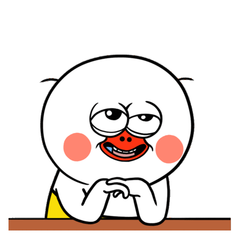 Smirk Drooling Sticker by kwaesam