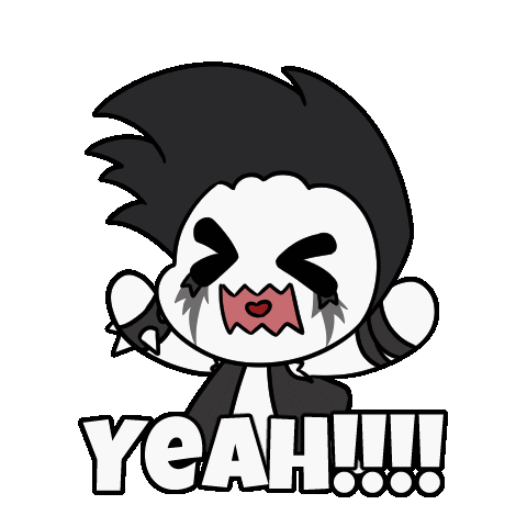 Lets Go Yes Sticker by Christophers Genie