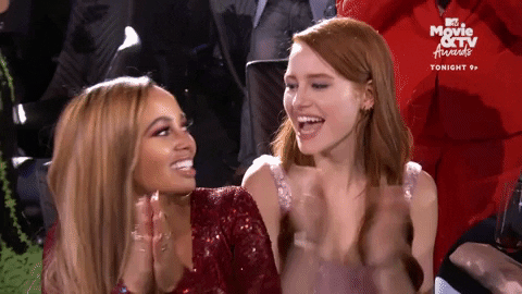 madelaine petsch applause GIF by MTV Movie & TV Awards