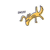 sashka_draws animal silly zoom relatable GIF