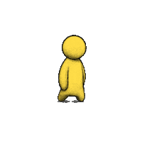 topiaio art run yellow avatar Sticker