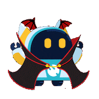 Halloween Robot Sticker by Valearnis