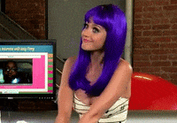 katy perry wig GIF
